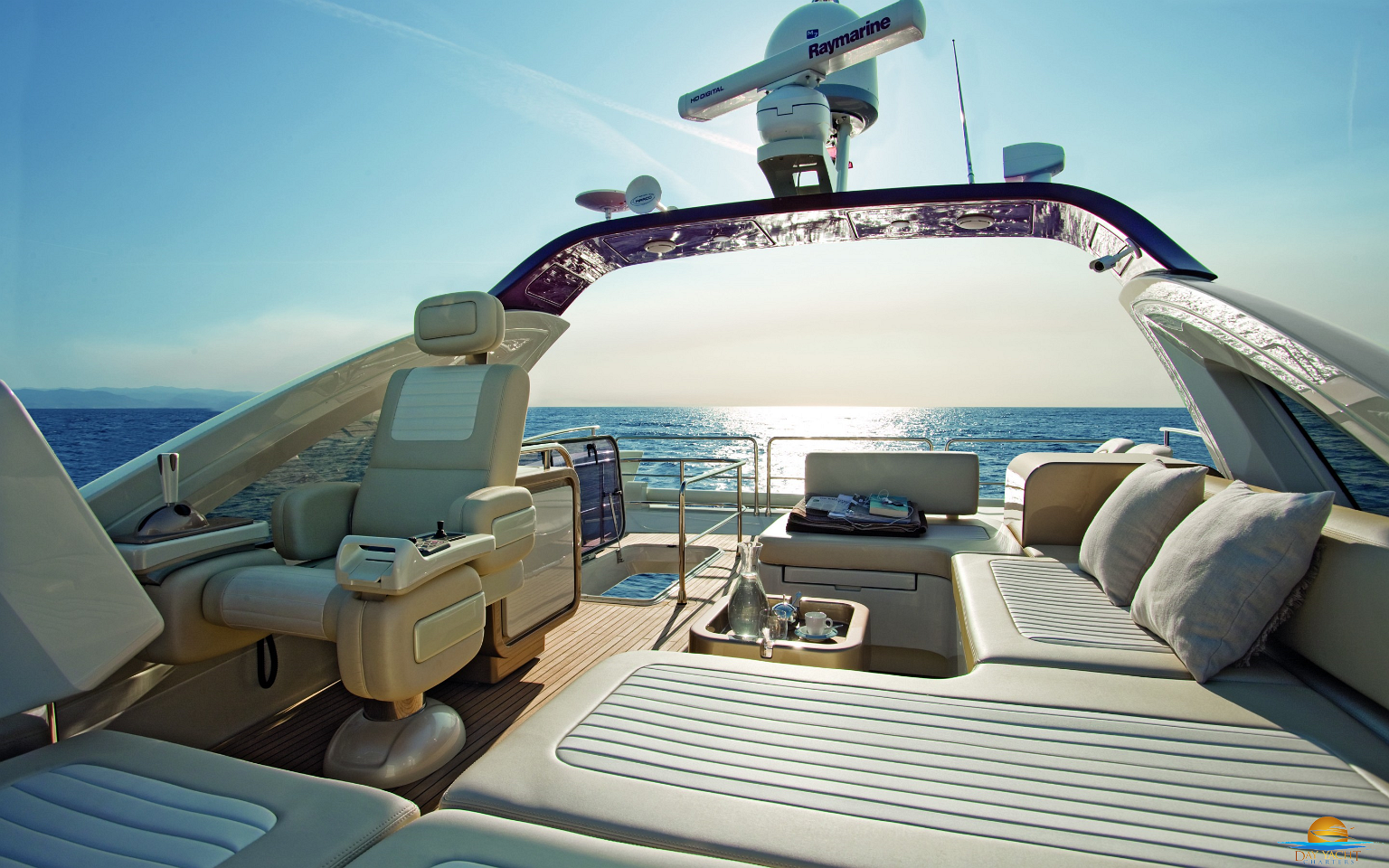 Guests swimming off the yacht swim platform, Puerto Rico yacht charter